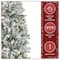 7.5ft. Pre-Lit Acacia Pencil Slim Flocked Artificial Christmas Tree, Clear Lights